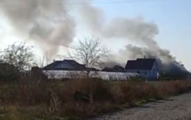 Под Мелитополем партизаны сожгли штаб оккупантов: мэр показал видео