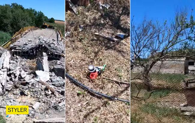 Украинский воин показал на видео выжженное вымершее село - следы прихода "русского мира"