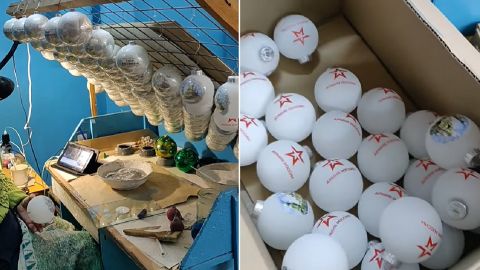 Під Києвом фабрика робила ялинкові іграшки з лого російської армії: спалахнув скандал (відео)