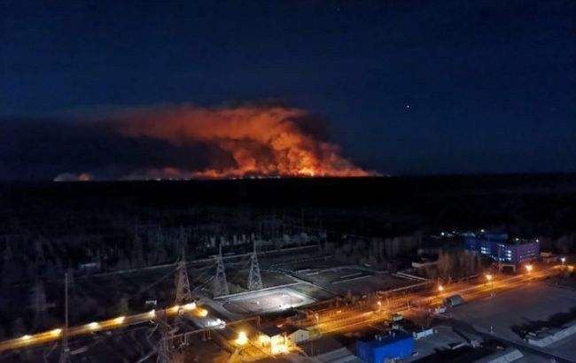 Возле Чернобыльской АЭС бушуют лесные пожары. Гендиректор МАГАТЭ записал обращение