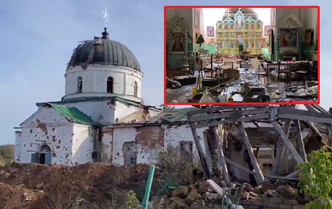 ВСУ показали, во что российские солдаты превратили старинную церковь под Изюмом: жуткие кадры