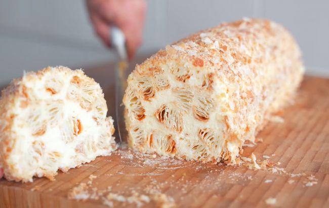 Наполеон за 20 минут: роскошный тортик без возни с тестом