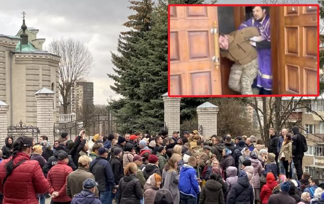 Акція з "блокадою" храму МП і розповідь військового про побиття: що відбувається у Хмельницькому (відео, фото)
