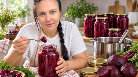 Сладкая свекла на зиму: рецепт на 1 кг овощей с простым маринадом