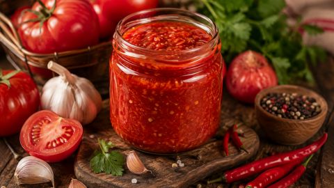 "Живая" аджика, которую не надо варить: быстрый рецепт вкусной заготовки на зиму