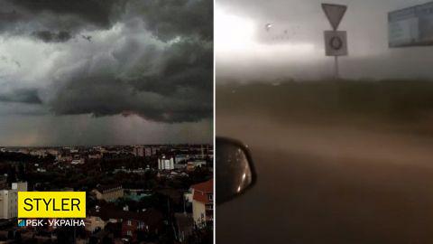 Піщана буря і ураганний вітер: відео наслідків погодного армагеддону в Рівному