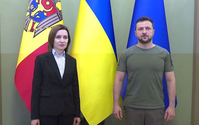 Санду посетила Киев и провела переговоры с Зеленским
