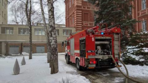 В Харькове горит юридическая академия