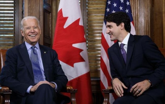 Байден проведе першу міжнародну зустріч з прем'єром Канади
