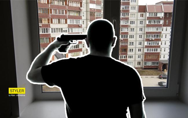 "Стрелялся и прыгал с балкона": в Киеве бывший военный пытался два раза покончить с собой