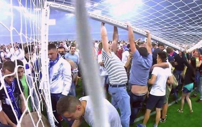 Фанаты "Динамо" сломали ворота после финала Кубка Украины