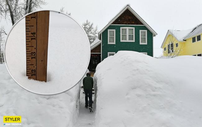 США накрила потужна снігова буря: вражаючі фото негоди