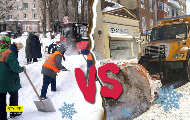 Можно смотреть вечно: как убирают снег в Киеве и других городах мира (видеоподборка)