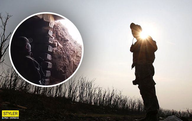 Бойцы ВСУ нашли тайный бункер боевиков на Донбассе (видео)