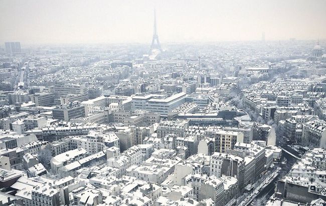 Во Франции нарушена работа транспорта из-за снегопадов