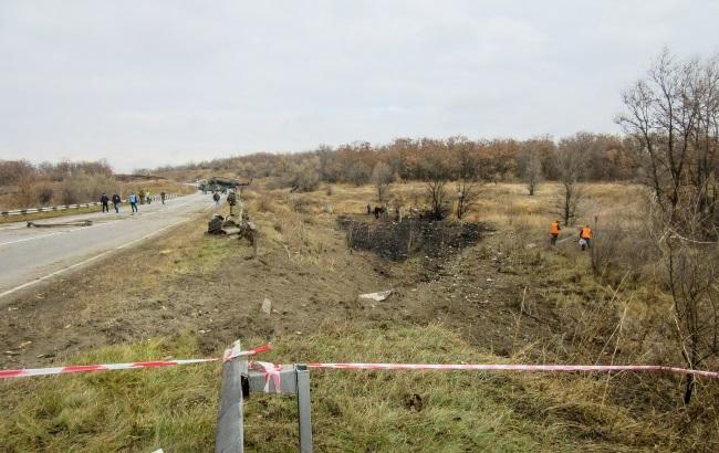 Опубліковані фото з місця аварії Су-25 під Запоріжжям