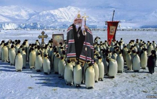 Глава РПЦ провозглашен патриархом всея пингвинов