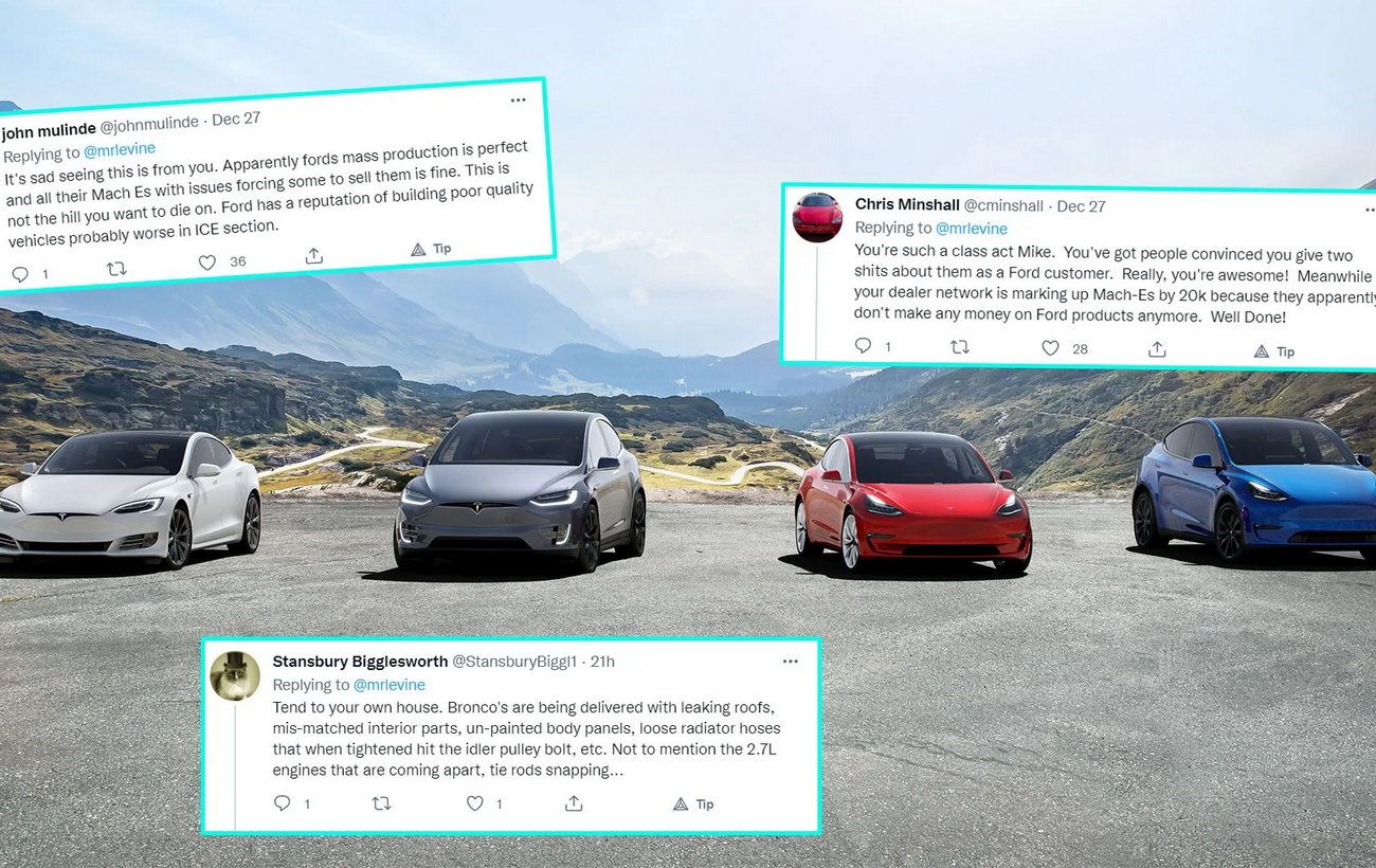 За собой смотри: один из боссов Ford потроллил Tesla и был раскритикован фанатами обеих марок