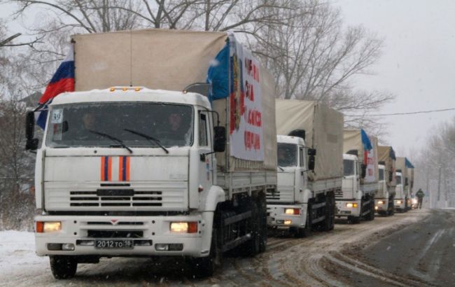 РФ відправить п'ятдесятий "гумконвой" на Донбас 24 березня