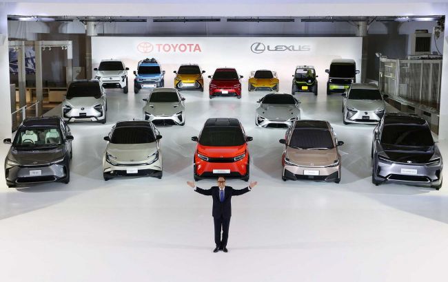 Седани, позашляховики, спорткари: Toyota і Lexus показали відразу 15 електрокарів