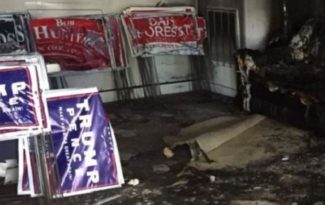 У Північній Кароліні невідомі підпалили штаб-квартиру Республіканської партії