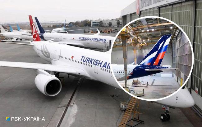 Турецька авіакомпанія зафарбувала російську символіку на своєму найновішому літаку: відео