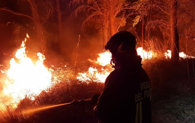 В Италии вспыхнули масштабные лесные пожары
