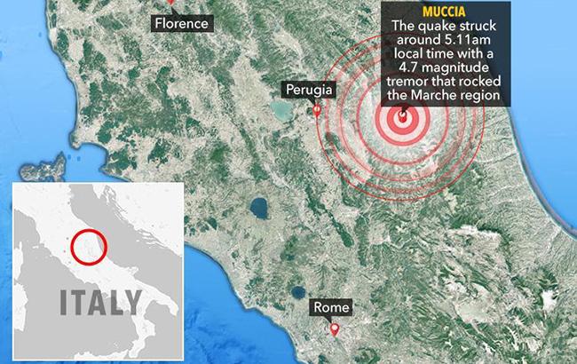 В Італії стався землетрус магнітудою 4,7