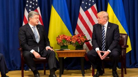 Порошенко и Трамп обсудили углубление сотрудничества Украины и США в сфере обороны