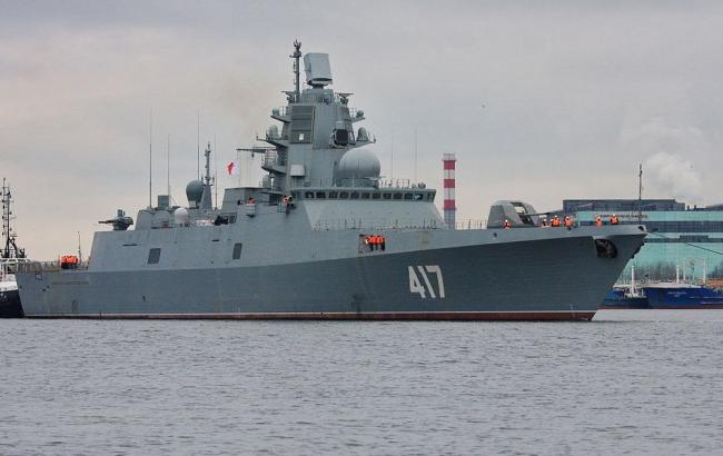 У границ Латвии заметили российский военный корабль