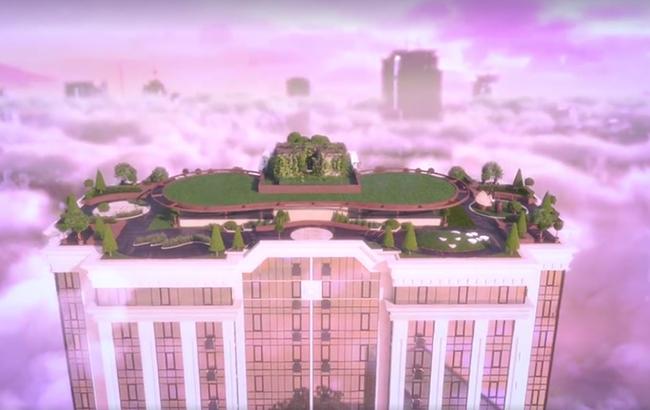 В Киеве строят парк на крыше многоэтажного дома