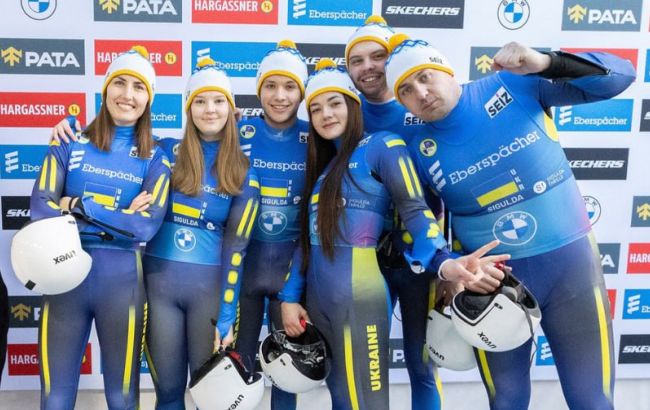 Збірна України з санного спорту здобула історичну медаль