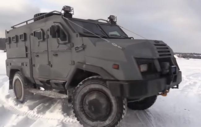 Нацгвардия показала испытания бронемашины "Варта-2"
