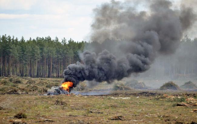 В России во время авиашоу разбился военный вертолет