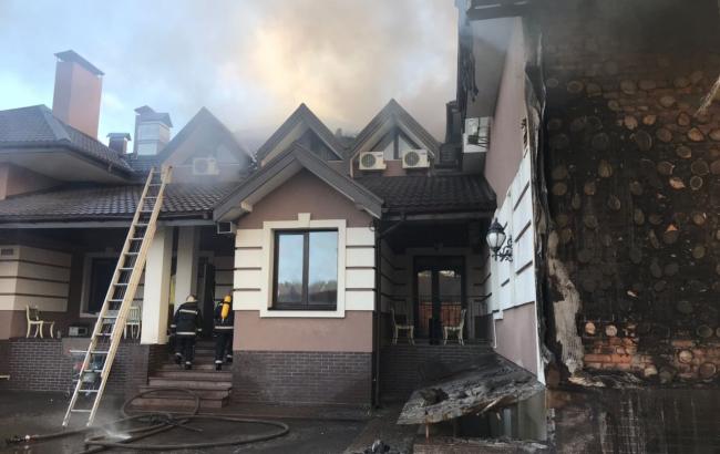 Пожар в ресторанном комплексе под Киевом ликвидирован, - ГСЧС