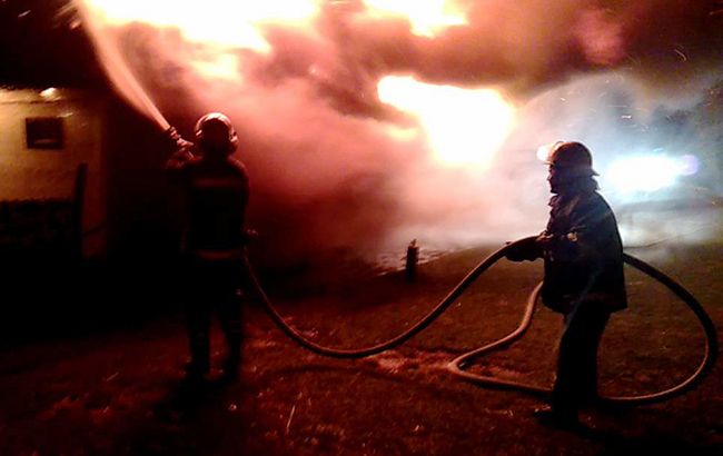 В Киевской области произошел крупный пожар на птицефабрике