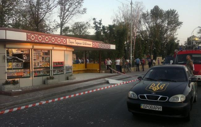 Взрыв киоска в Броварах произошел из-за перегрева огнетушителя, - ГСЧС