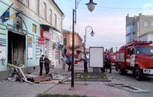 В Сумах ночью произошел взрыв в офисе политической партии, - МВД
