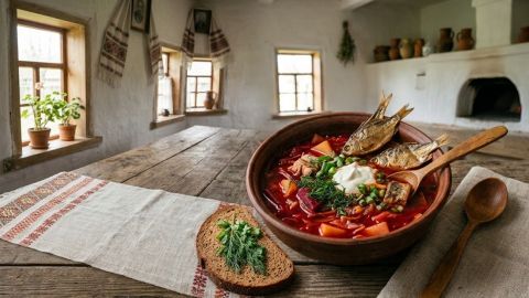 Любимый борщ Кобзаря: забытый рецепт с сушеными карасями, который стоит попробовать