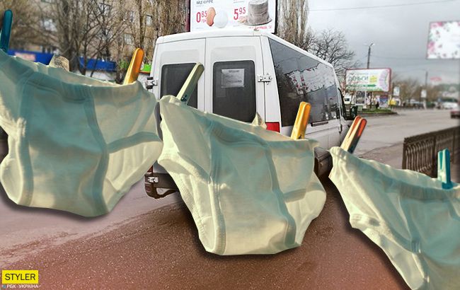 Это дно: маршрутчик Николаева сушит трусы прямо в салоне автобуса