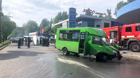 У Харкові в ДТП з маршруткою постраждали 15 людей