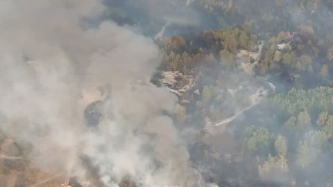 В Чернігівській області триває ліквідація пожежі на військовому полігоні