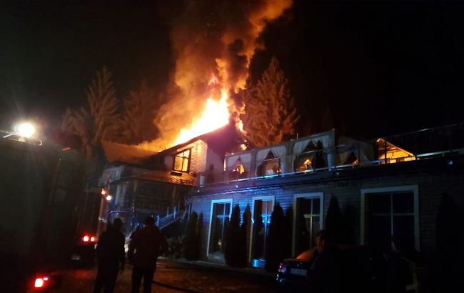 В Івано-Франківській області горів ресторан