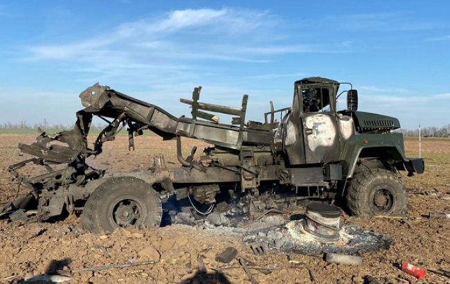 У Херсонській області вибухнув військовий автомобіль з боєприпасами