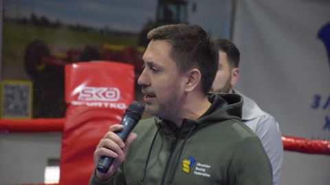 Андрій Стріхарський разом з президентом НОК Гутцайтом підтримали турнір по боксу