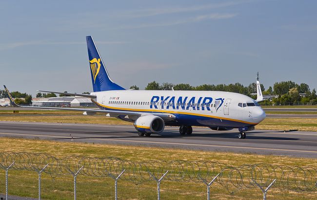 Ryanair за пів року втратила понад 400 млн євро через пандемію