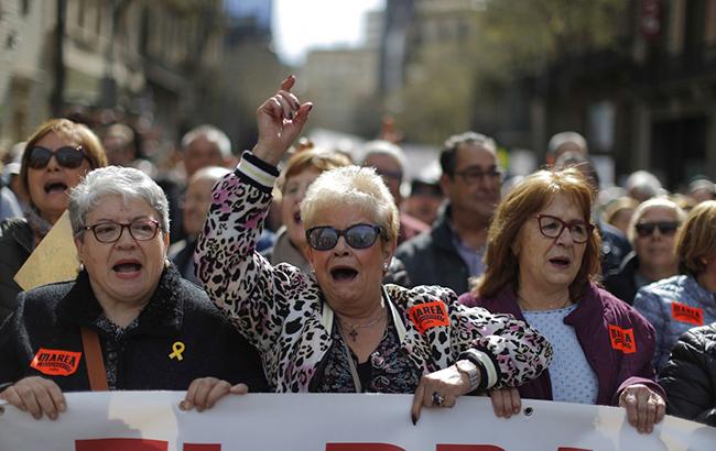 В Іспанії проходять мітинги проти пенсійної реформи
