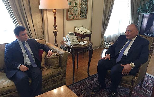 Климкин провел переговоры с главой МИД Египта Шукри