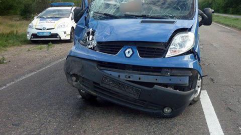 В Донецкой области столкнулись грузовик и микроавтобус, пострадал ребенок