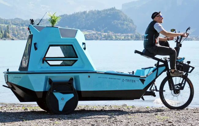 Кемпер і човен: представлено електричний велосипед-амфібію для активного відпочинку